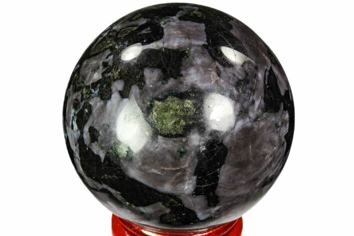 Polished, Indigo Gabbro Sphere - Madagascar #104695